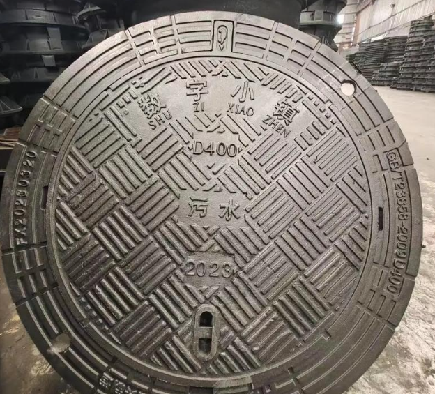 科尔沁左翼中球墨铸铁防沉降井盖展示